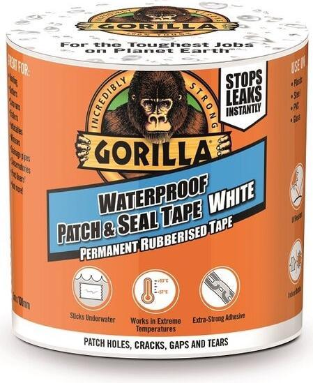 Gorilla Run Patch & Seal 3m, White (100 mm)
