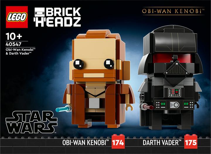 Productafbeelding LEGO BrickHeadz - Obi-Wan Kenobi & Darth Vader (40547, LEGO Brickheadz)