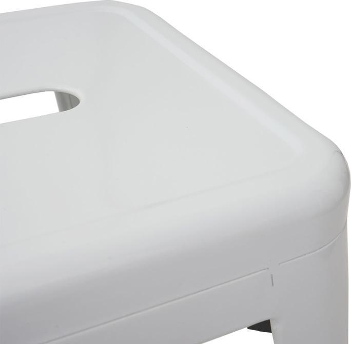 Image du produit Swisshandel24 4x tabouret de bar HWC-A73, chaise de bar, métal design industriel empilable blanc