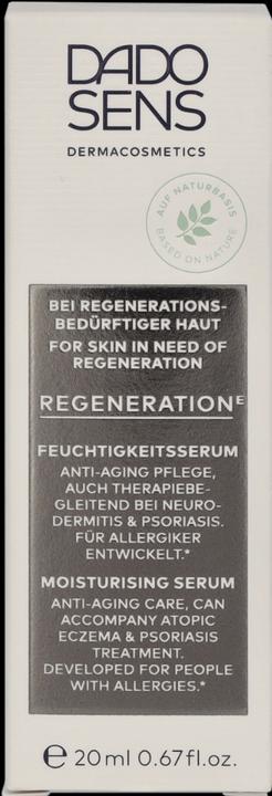 Produktbild Dado Sens REGENERATION E Feuchtigkeitsserum - Regenerationsbedürftige Haut (20 ml)