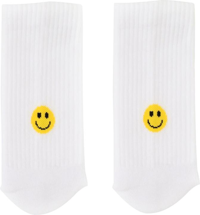 Eulenschnitt Socken Smiley gelb S Gr.35-38 (35 - 38)