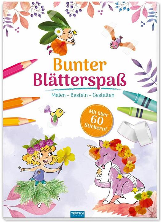 Produktbild Malbuch Bastelbuch Bunter Blätterspass Feen Malen Basteln Gestalten