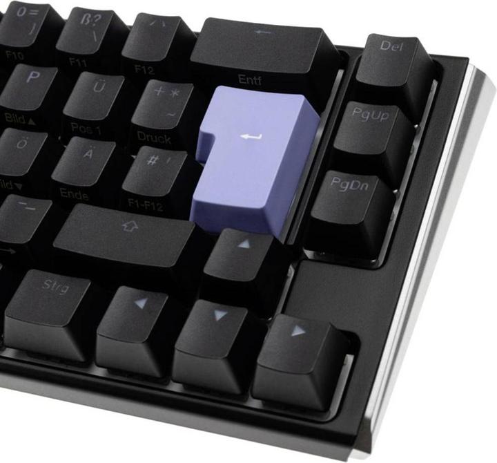 Actual product image Ducky One 3 Classic Black/White SF Gaming Keyboard, RGB LED - MX-Black (DE, Cable)