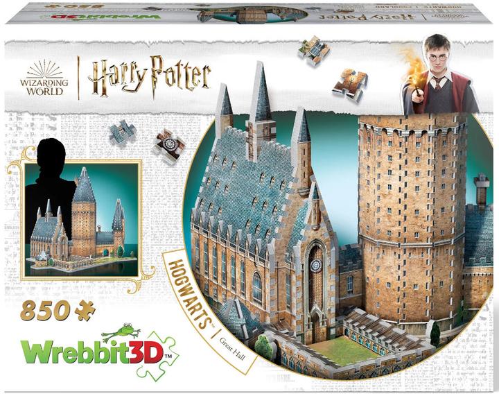 Actual product image Wrebbit 3D Hogwarts Great Hall (850 pieces)