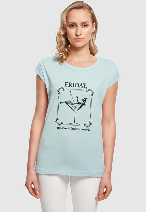 Produktbild Mister Tee Ladies F-Word Extended Shoulder Tee - 125199 (XL)