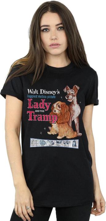 Immagine prodotto Disney Lady And The Tramp Distressed Classic Poster Maglietta Ampia Donna (4XL)