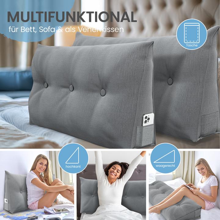 Produktbild Aktivshop Bett- und Rückenstützkissen (20 x 160 x 50 cm)