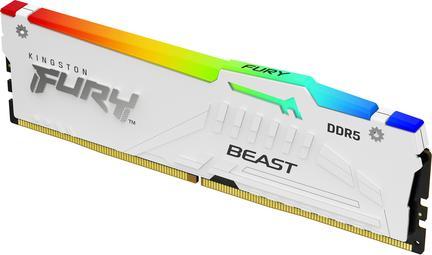 Productafbeelding Kingston RAM D5 6000 32 GB C36 FURY Beast RGB K2 EX (2 x 16GB, 6000 MHz, DDR5 RAM, DIMM 288 pin)