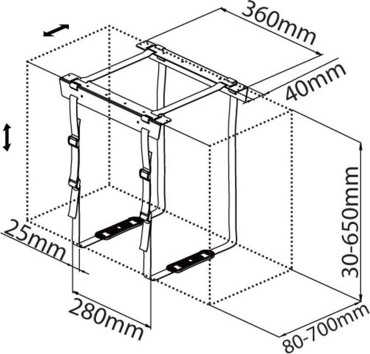 Immagine prodotto Techly Porta CPU ICA-CS 60 Porta CPU da tavolo