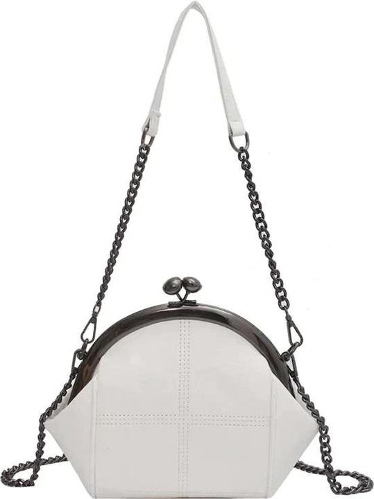 Only-Bags.Store Kette Design Umhängetasche Hohe Qualität PU Leder Messenger Taschen Solid Farbe Designer Geldbörse