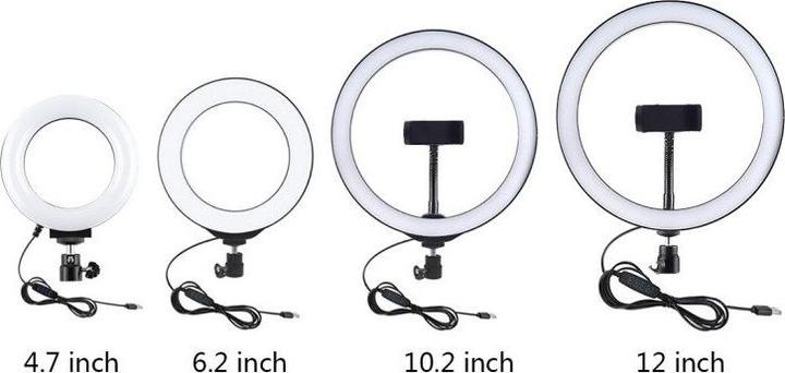 Actual product image Puluz Ring LED lamp with adjustable base PU391 (Ring light)