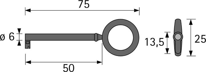 Produktbild Hettich Schlüssel (Profilzylinder)