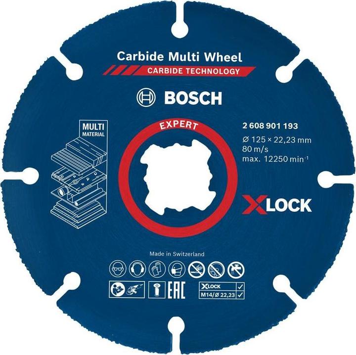 Actual product image Bosch Professional Zubehör Expert Carbide Multi Wheel X-LOCK cut-off wheel, 125 mm, 22.23 mm