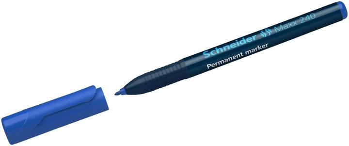 Produktbild Schneider Permanentmarker Maxx 240 Strichstärke: 1-2 mm Schreibfarbe: blau (Blau, 2 mm, 10 x)