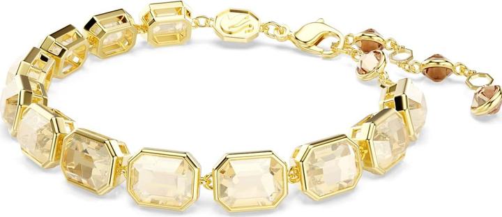 Immagine prodotto Swarovski Millenia Tennis Armband Oktagon Schliff Karamell Goldlegierungsschicht (Metallo Swarovski)