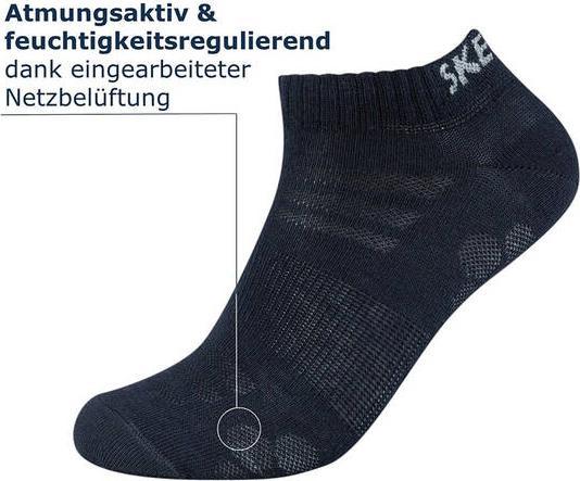 Immagine prodotto Skechers Calzini da ginnastica unisex 8-Pack (confezione da 8, 39, 42)