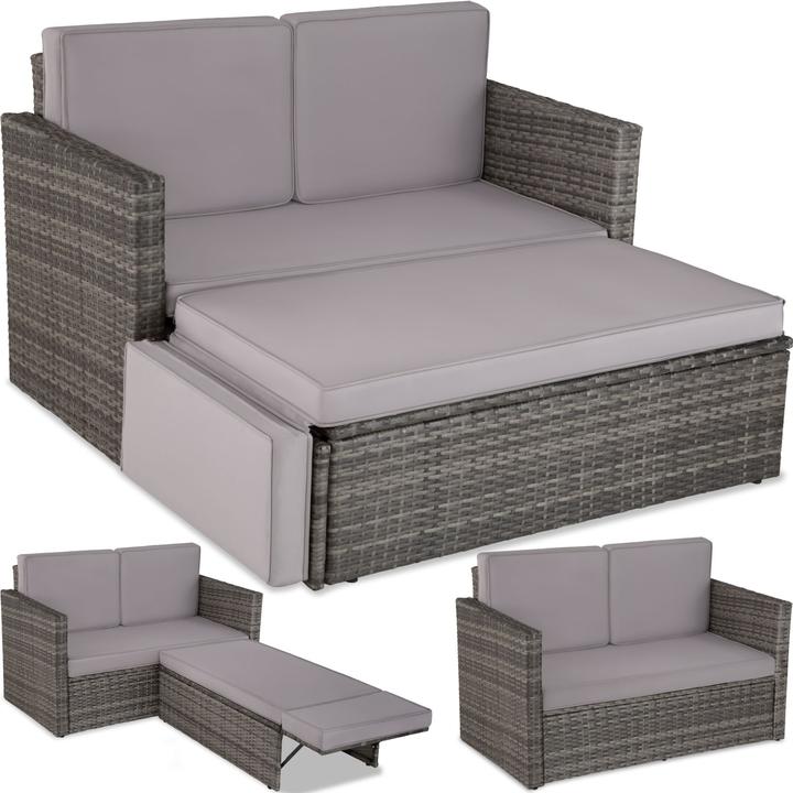 tectake Rattan sofa Corfu, variant 2