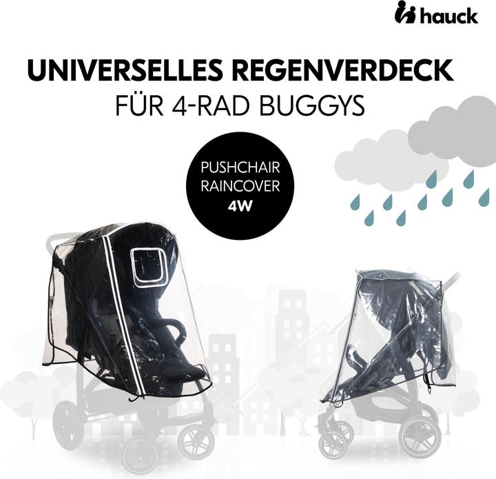Actual product image Hauck Pushchair Raincover 4W