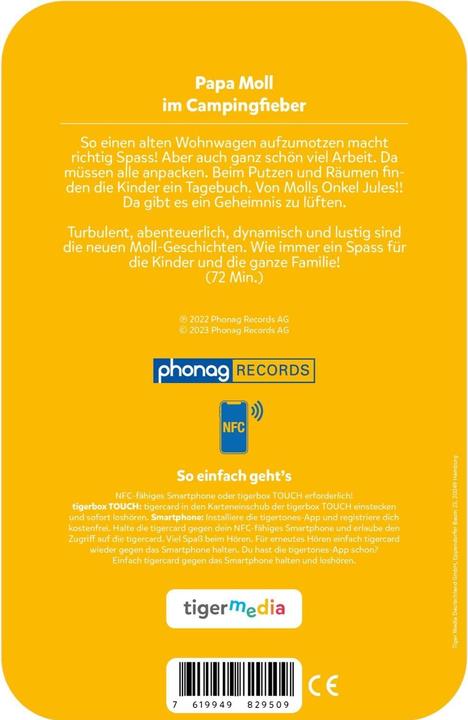 Image du produit Tigermedia tigercard - Papa Moll a la fièvre du camping (Suisse-allemand)