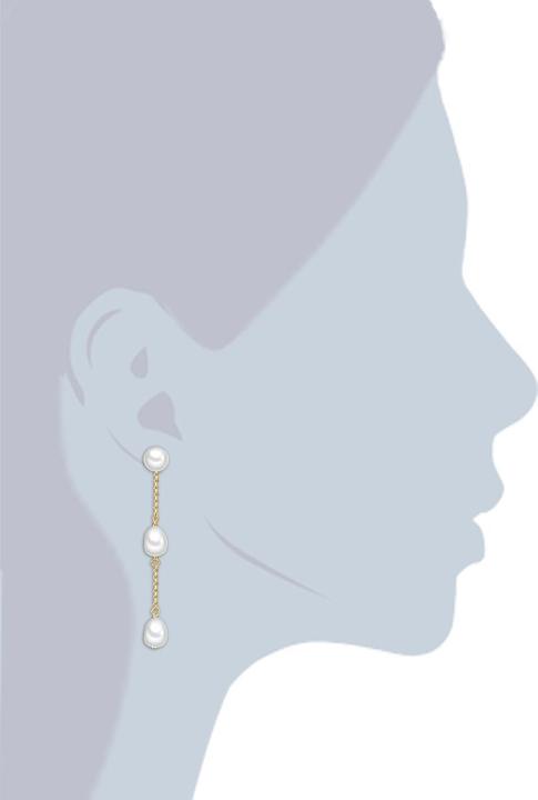 Image du produit Valero Pearls Femme argent sterling perles de culture d'eau douce or jaune - 15042 (Argent Sterling)