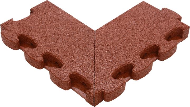 Gum-Tech Negative corner piece Straight for fall protection slabs (55 x 25 cm)
