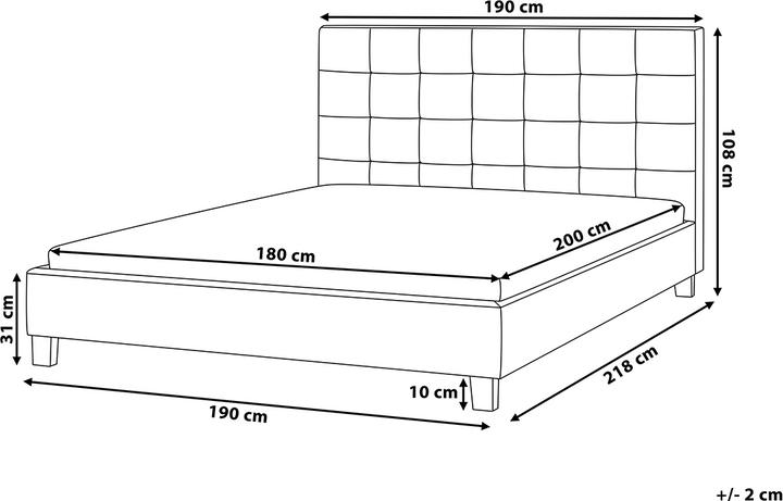 Actual product image Beliani Rochelle (180 x 200 cm)