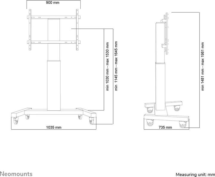 Produktbild Neomounts M2250 (Universal, 100", 150 kg)