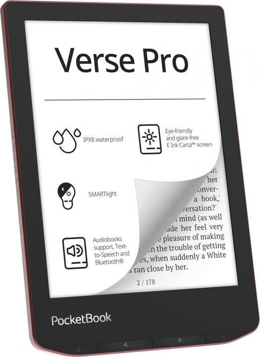 Image du produit PocketBook Verse Pro (6", 16 Go, Rouge Passion)