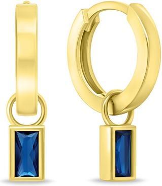 Produktbild Brilio Silver - Minimalist 2in1 round earrings with zircons EA840YB
