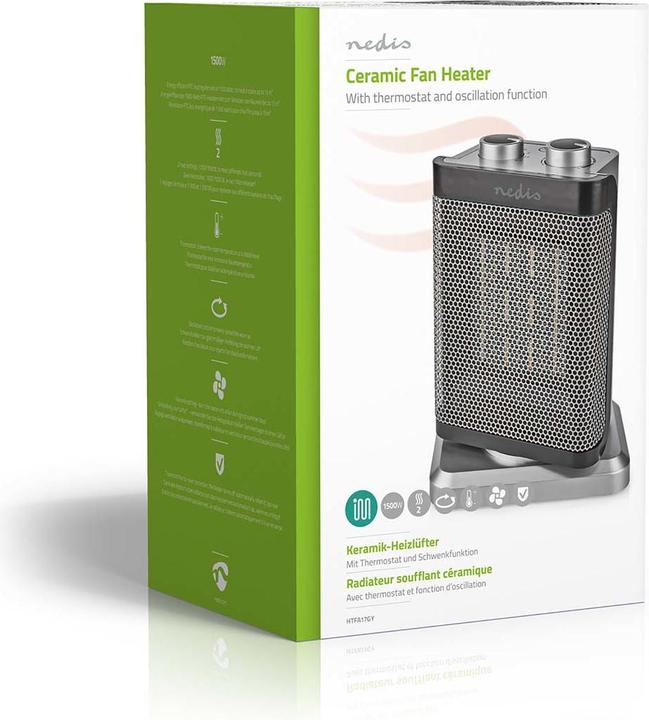 Actual product image Nedis Compact ceramic fan heater (1500 W)