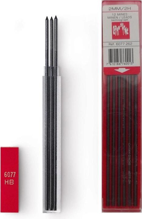 Image du produit Caran d'Ache Mines Technograph (Recharger, Noir, 2 mm)