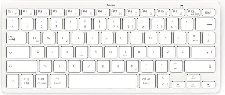 Produktbild Hama Bluetooth®-Mini-Tastatur Travel 400 für Tablets, kabellos, WS, QWERTZ DE (00125133) (DE, Kabellos)