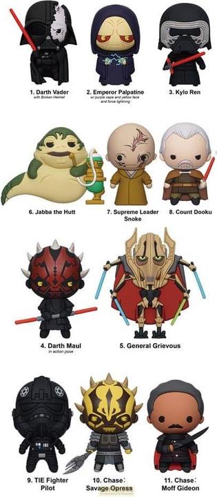 Produktbild Monogram Int. Star Wars PVC-Taschenanhänger Year of the Dark Side Series 1 Display (24)