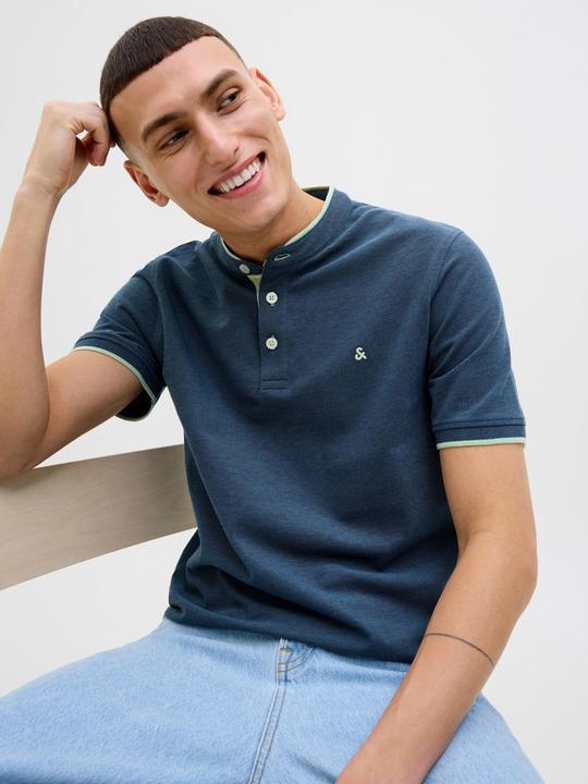 Actual product image Jack & Jones Jjepaulos Mao Polo Ss Noos (S)