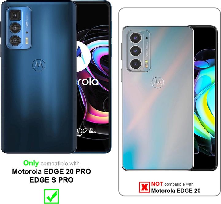 Actual product image Cadorabo Case for Motorola EDGE 20 PRO / EDGE S PRO in Book Invis. Magnet Style (Motorola Edge S Pro, Motorola Edge 20 Pro)