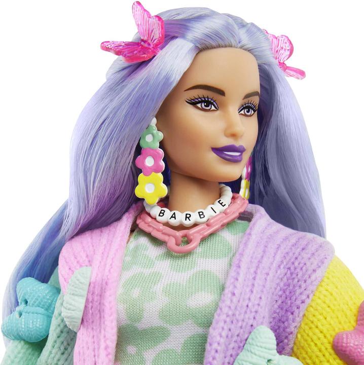 Produktbild Barbie Extra Doll 20 - Lavender Hair/Butterfly Clips