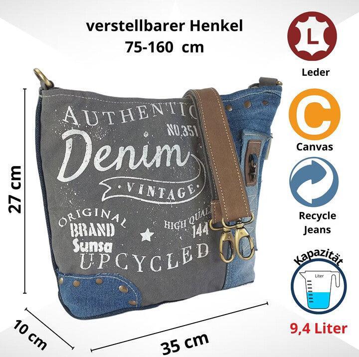 Immagine prodotto Sunsa Borsa in denim Borsa a tracolla No.56