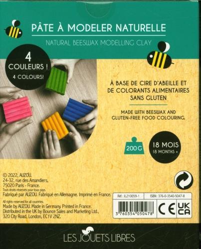 Image du produit Pâte à modeler naturelle paillettes : à base de cire d'abeille (Français, Collectif, 2023)