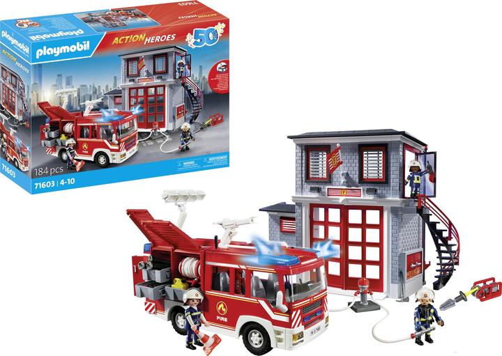Image du produit Playmobil Megaset de pompiers (71603, Playmobil City Action)