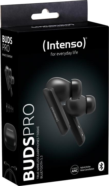 Image du produit Intenso Casque True Wireless Buds Pro T500AE noir (ANC, 9 h, Sans fil)
