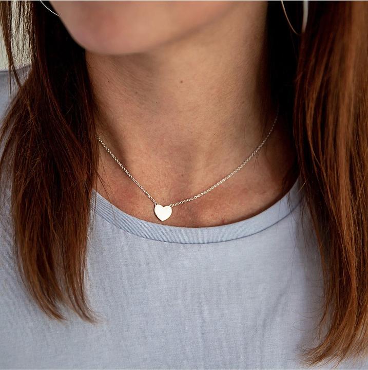 Immagine prodotto Glanzstücke München Catena da donna con cuore in argento 40,0 cm di base + 5,0 cm di estensione - 8964 (Argento 925 rodiato, Argento 925, 40 - 45 cm)