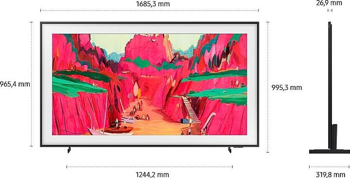 Actual product image Samsung TV GQ75LS03FWUXZG (75", The Frame Pro, QLED, 4K, 2025)
