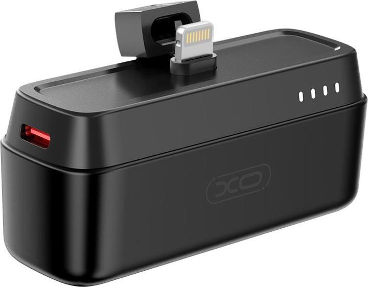 Image du produit xO power bank mini PR244 20W 5000 mAh avec connecteur Lightning noir (5000 mAh, 20 W)