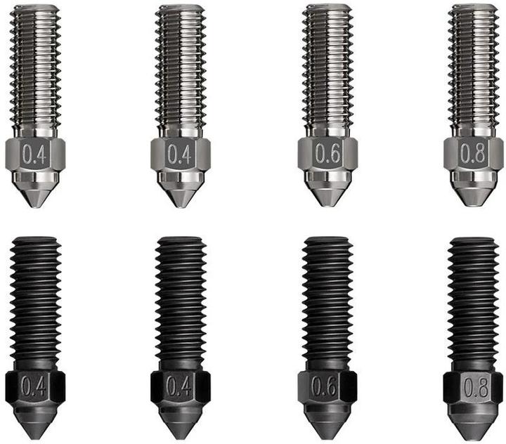 Actual product image Creality Nozzle Replacement nozzles for K1/K1 Max/CR-M4 8 pieces (Blast pipe)