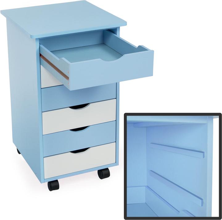 Produktbild tectake Rollcontainer (36 x 40 x 65 cm)