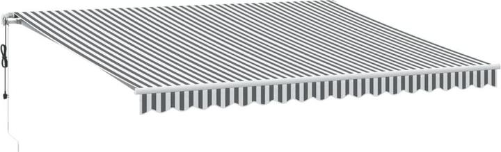 Produktbild VidaXL Markise Gelenkarmmarkise Sonnenmarkise Automatisch LED Braun 600x350cm (6 m)