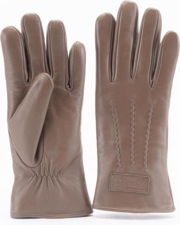 Warmbat Leder Damen Handschuhe - Taupe - Grösse L (L)