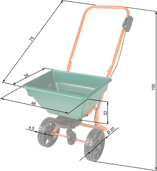 Produktbild tectake Streuwagen