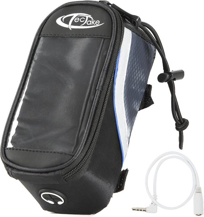 Produktbild tectake Fahrradtasche mit Rahmen-Befestigung für Smartphones (1.28 l, Rahmentasche)