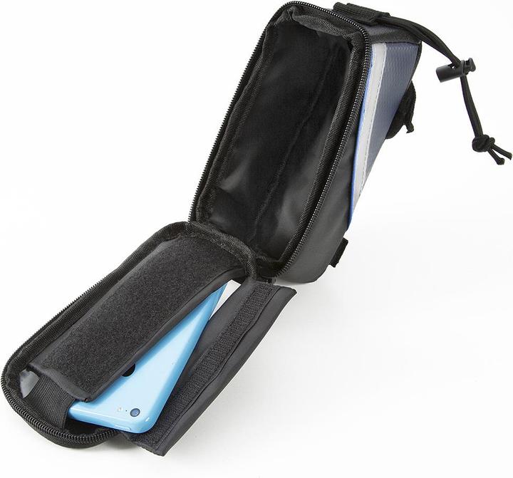 Produktbild tectake Fahrradtasche mit Rahmen-Befestigung für Smartphones (1.28 l, Rahmentasche)